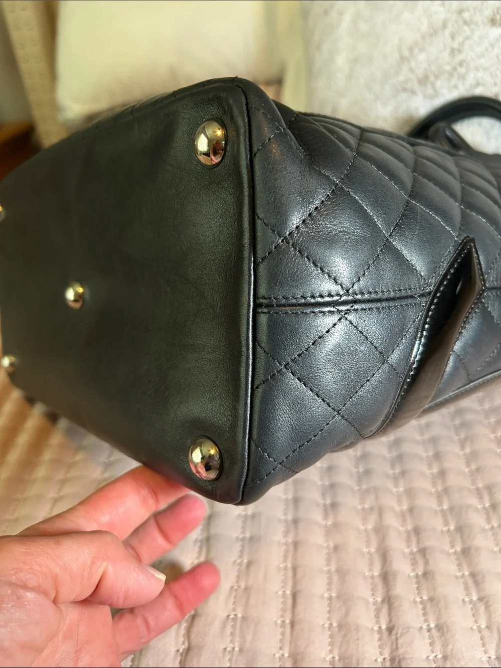 Chanel Cambon Ligne Large Tote Bag with COA